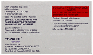 Lamitor Dt 100 Tablet 15